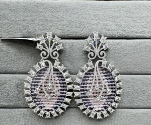 Pendientes de moda Pendientes elegantes de mujer para fiesta Accesorios de moda con piedra de circón para regalos - Product Image 5