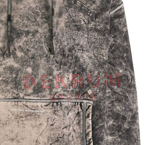 Sweat-shirts à capuche unis pour hommes 2026, effet délavé, en coton/polyester de haute qualité, respirants, faible MOQ, avec fermeture éclair, pour l'hiver - Product Image 4