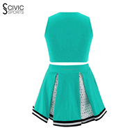 Vêtements de pom-pom girl personnalisés par sublimation Uniformes de pom-pom girl concurrentiels Meilleures ventes pour femmes Uniformes de pom-pom girl personnalisés