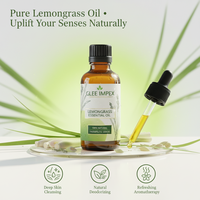 Aceite Esencial de Menta 100% Puro, Natural, Orgánico y Vegano de Glee Impex, Aromaterapia Herbal, Grado Cosmético, Embotellado, Para Todo Tipo de Piel, 2 Años