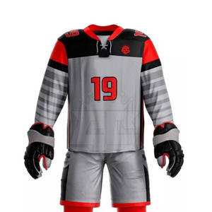 2025 uniformes de hockey sur glace personnalisés de style le plus récent 100% uniforme de hockey sur glace pour hommes en tissu de polyester - Product Image 4