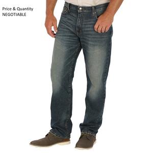 Pantalones vaqueros holgados cómodos para hombre, pantalones vaqueros informales de moda con diseño personalizado estampado recto para todas las estaciones - Product Image 1