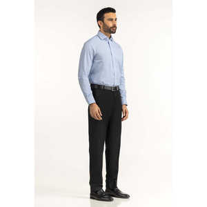 Chemises habillées modernes anti-plis pour hommes FS-STR25-253 en popeline rayée décontractée, tailles XL et 3XL pour le printemps - Product Image 3