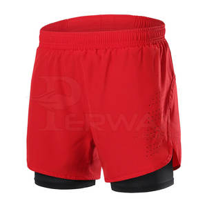 Design Your Own Men Double <b>Layer</b> Shorts Factory Manufacture Custom Color Men Double <b>Layer</b> Shorts - Product Image 1