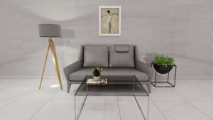 1er Choix Traditionnel 60x60cm Carrelage de sol antidérapant Fabriqué au Vietnam Marbre Gris Porcelaine Firebrick Accents Revêtement de pierre classique - Product Image 6