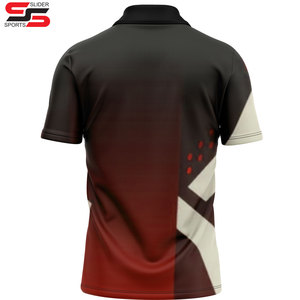 Chemises de sport polo unisexes 100% polyester, sublimation intégrale, chemises polo personnalisées, chemises polo de sport, t-shirts polo - Product Image 2