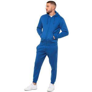Venta al por mayor personalizado de los hombres de peso pesado de gran tamaño Zip Hoodies Jogger Sweatsuit moda estampado grueso algodón transpirable invierno flaco - Product Image 4