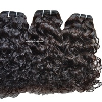 Cheveux vierges indiens naturels non traités 24 pouces, livraison gratuite, extensions de cheveux humains bouclés naturels Remy, tissage double trame