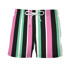 Latest Style New Arrival Full Sublimated Printing <b>Black</b> With White Drawstring Surf <b>Board</b> Shorts Men Swimwear Shorts - Product Image 2