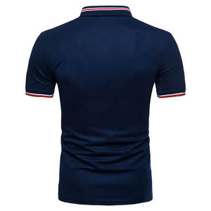 เสื้อโปโลสำหรับผู้ชายสั่งทำลายปักหรือพิมพ์โลโก้ผ้าถัก-ส่งตรงจากโรงงาน - Product Image 3