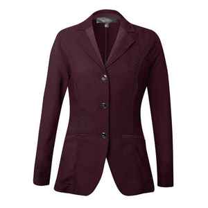 Chaqueta de equitación clásica para mujer, color borgoña, de poliéster y algodón, para salto ecuestre - Product Image 2