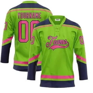 High Quality Custom Sublimation <b>Ice</b> Hockey Jerseys Customized Color Adults Unisex 100% Polyester Quick Dry Breathable OEM Wear - Product Image 3