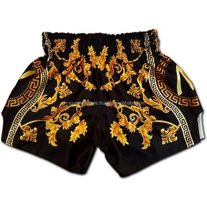 กางเกงชกมวย MMA ผ้าไมโครไฟเบอร์ ระบายอากาศ แห้งเร็ว พิมพ์ลายด้านหน้า น้ำหนักเบา สำหรับฝึกซ้อมคิกบ็อกซิ่ง มวยไทย - Product Image 6