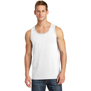 Jersey de tres mezclas 50% poliéster 38% algodón 12% rayón camiseta sin mangas ropa deportiva camiseta sin mangas de entrenamiento para adultos - Product Image 1