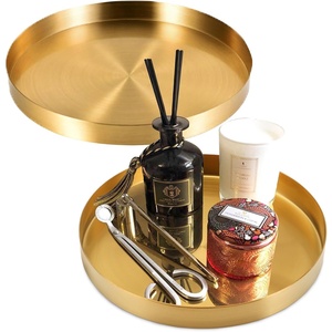 Plateau de service élégant et durable en métal moderne, multi-fonctionnel, pour servir des boissons, des collations, décoration élégante - Product Image 5