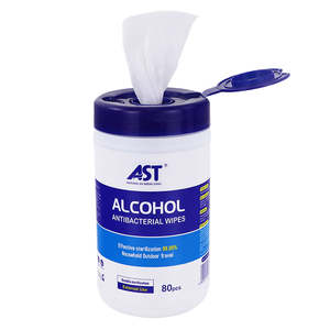 Lingettes humides alcoolisées 80% alcool 80g, antibactériennes, en tissu non tissé 15x18cm avec perles droites pour le nettoyage multi-usages - Product Image 4
