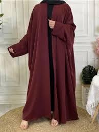 Nouvelles arrivées 2024 Abaya modeste ouverte sur le devant, robe de bal confortable à prix économique, silhouette avec taille naturelle - Product Image 6