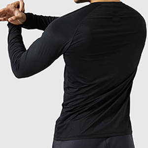 Chemises de compression personnalisées avec logo imprimé, coupe classique, manches longues, légères, pour hommes, en spandex/polyester, écologiques, séchage rapide - Product Image 6