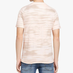Gran oferta de camisetas con logotipo de cuello redondo para hombre, ropa de calle sólida, manga corta, secado rápido, punto ligero, algodón personalizable/fibra de Bambú - Product Image 3