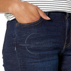 Pantalones cortos vaqueros de mujer con logotipo personalizado Pantalones cortos vaqueros de Mujer ligeros Pantalones cortos vaqueros de Mujer transpirables - Product Image 5