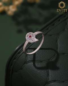 แหวนเงินสไตล์ทไวไลท์สำหรับเป็นของขวัญในโอกาสต่างๆสำหรับผู้หญิง - Product Image 2