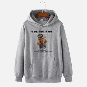 Haute qualité unisexe pull sweat hommes femmes hiver coton à capuche conception organique en gros blanc à capuche polaire imprimé - Product Image 1