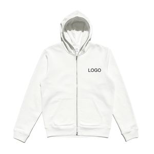 Sudadera con Capucha de Alta Calidad para Hombre, con Estampado Puff, Gruesa, con Cierre, Hombros Caídos, con Pedrería - Product Image 1