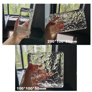 Nuevo diseño Ultra-Clear Ultra-White Crystal Solid Glass Bricks Multi-Color disponible para cocina Sala <span class=keywords><strong>de</strong></span> estar Hotel - Product Image 3