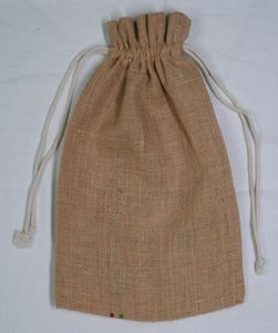 Sac à cordon recyclable personnalisé 100% coton lin nouvelle pochette d'emballage de bijoux double cordes de coton sacs en coton recyclable - Product Image 6