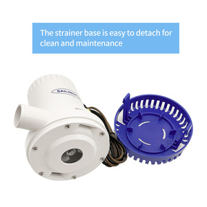 SAILINGFLO 24V DC 1500GPH <span class=keywords><strong>Bomba</strong></span> de <span class=keywords><strong>agua</strong></span> de sentina de barco sumergible Fácil de instalar <span class=keywords><strong>Bomba</strong></span> de sentina silenciosa para piscinas - Product Image 5