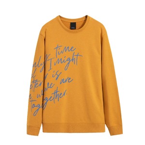 เสื้อสเวตเตอร์คอกลมแขนยาวของผู้ชายเสื้อขนแกะแบบสวมหัวเสื้อสีพื้นแบบดิจิทัลสีพื้น2025 - Product Image 5