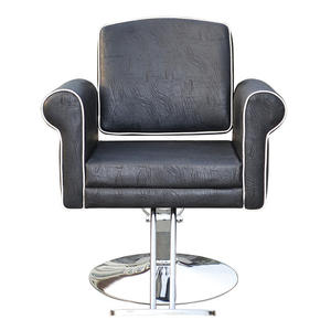 Silla de peluquero de cuero de altura ajustable giratoria de peluquería de lujo de alta calidad - Product Image 3