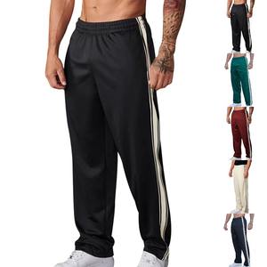 Pantalon de survêtement ample Baggy doux tissu polyester légèrement extensible Style chic polyvalent pour les sports et les vêtements quotidiens pour hommes solides - Product Image 2