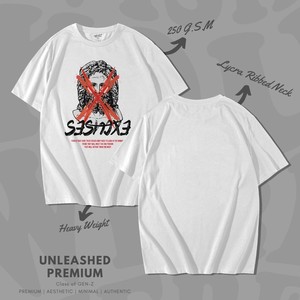 เสื้อยืดผู้ชายคุณภาพพรีเมียม ทรงปกติ ผ้าฝ้าย 100% สกรีนโลโก้ตามสั่ง ป้องกันรอยยับ แห้งเร็ว - Product Image 4