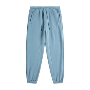 2025 personnalisé ourlet ouvert surdimensionné pantalons de survêtement jambe droite hommes coupe ample coton Jogging hommes éponge Baggy survêtement pantalon - Product Image 2