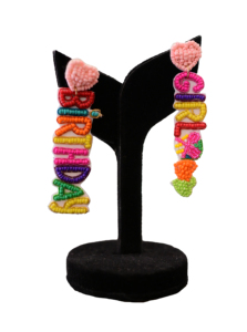 Pendientes de Letras con Cuentas Hechos a Mano, Estilo Bohemio y Moderno para Mujer, Pendientes de Alfabeto Personalizados, Joyería de Moda Bohemia - Product Image 3