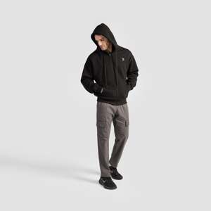 Pantalon cargo en velours côtelé 100% coton LiteFlex, tailles XL à 6XL, logo personnalisable, coupe droite, fermeture éclair, pantalon de jogging coloré (gris) - Product Image 4