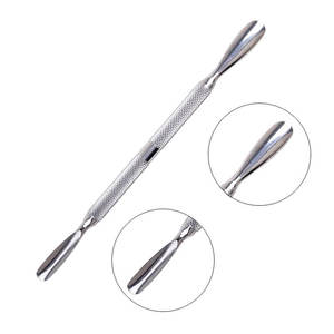 Pousse-cuticules, outil de manucure et pédicure, outil de soin des ongles en acier inoxydable, instrument professionnel de soin des ongles pour salon, par Innovamed - Product Image 1