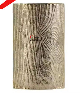 Vase à fleur fini doré en métal en forme de feuille dernier look pour hôtel restaurant et bureau - Product Image 5