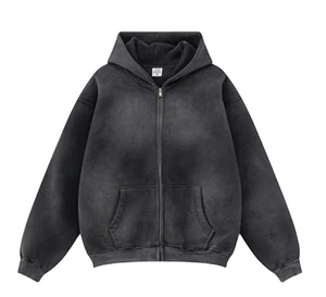 Sudadera con Capucha de Invierno para Hombre, Estilo Casual, Lavado Ácido, Último Modelo, 100% Algodón, Diseño Sólido, Alta Calidad Premium - Product Image 1