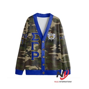 เสื้อคาร์ดิแกนปักลายคุณภาพสูงสำหรับสตรี รุ่น ArSigma Gamma Rho ปี 2026 คอวี ดีไซน์หรูหรา |   ผ้าฝ้ายแท้ 100% แบบสั่งทำพิเศษ - Product Image 5