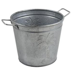 Nueva llegada con nuevo diseño de bandeja de servicio de metal galvanizado con mangos de madera Fabricación en India Precio más bajo proveedor al por mayor - Product Image 6