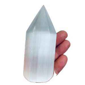 Selenite Tower Point Wholesale Healing Wand Obelisk <b>Crystals</b> Souvenir Polished Love Natural Export - Product Image 4