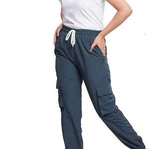 Pantalon d'hiver décontracté en coton/polyester droit à taille haute pour femmes-Vêtements d'extérieur à quantité minimale de commande basse - Product Image 5