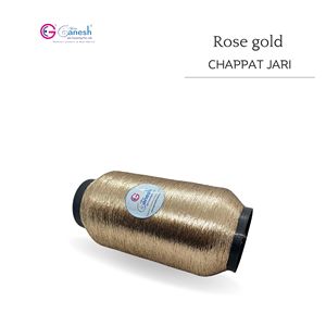 Haute Ténacité Broderie Or Rose Chapat Jari MS Type Polyester Chapat jari avec Lurex S et ST Type Métallique Chapat Jari - Product Image 3