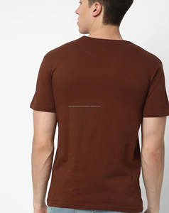 T-shirts pour hommes grandes tailles 100 % coton avec logo frontal, tissu moyen à lourd, respirant, motif uni, faible MOQ - Product Image 2