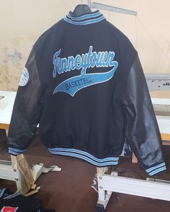New Arrival Customized Design Varsity Jackets for Men Wholesale Baseball Jackets Leather Sleeves Featuring Front Team Waterproof - Product Image 4