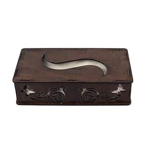 Caja de pañuelos con acabado quemado de estilo Vintage, servilletero en madera para restaurante, Hotel, mesa, uso superior, caja de pañuelos para servilletas - Product Image 4