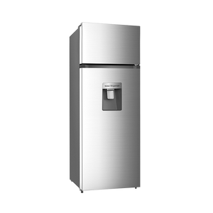 Réfrigérateur à double porte de 210 L, acceptable pour un usage domestique, avec congélateur supérieur et distributeur <span class=keywords><strong>d</strong></span>'eau - Product Image 1
