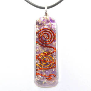 Améthyste Orgone Pipe Pendant Meilleure Qualité d'Inde - Product Image 1